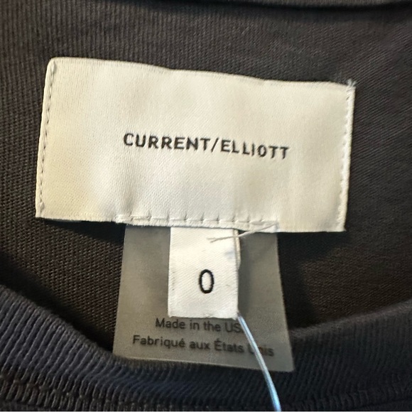 NWT Current/Elliott The Poppy Jersey Knit Washed Black Dress Size 0 reg $168 - Picture 7 of 8